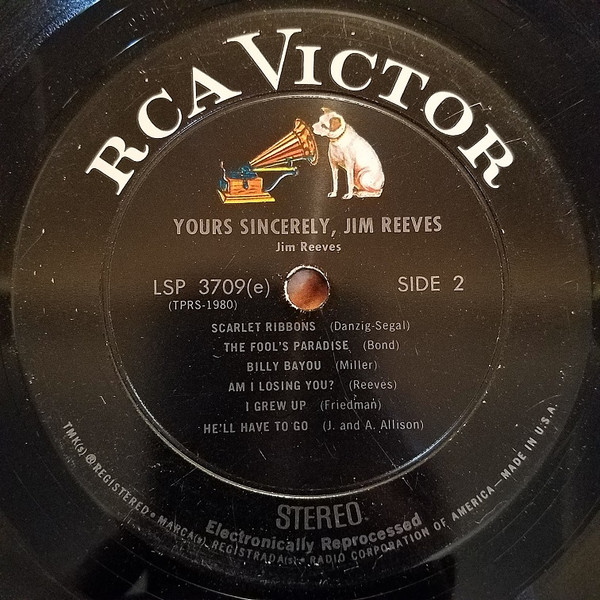Jim Reeves – Yours Sincerely, Jim Reeves - Image 2
